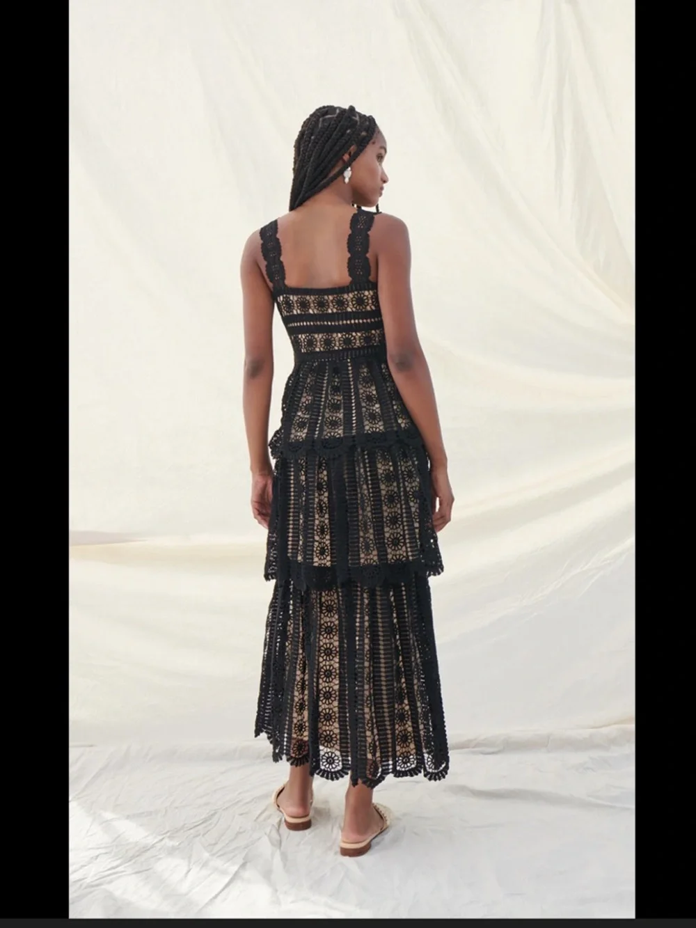 Saylor Krystyna Lace Midi Dress- size XS - Picture 2 of 8